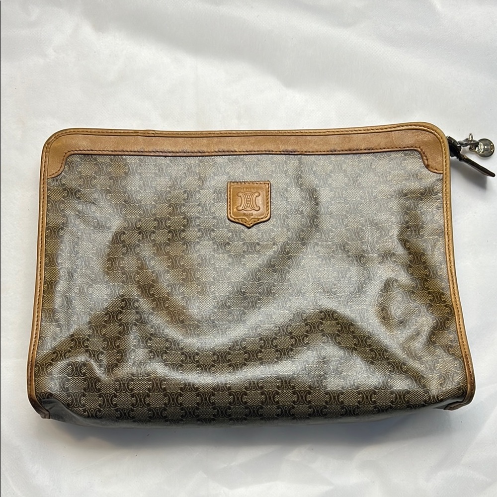 CELINE Clutch Brown/Tan Bag